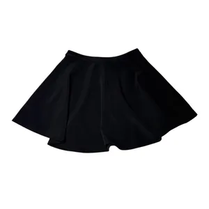 Black Skater Skirt Medium Fit Flare Textured Office Coquette thumbnail 2