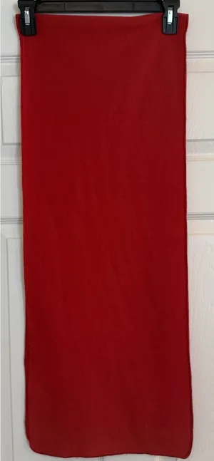 Patagonia Fleece Scarf 13x33” Red Camping Hiking Outdoors Warm Rectangle‎ Warm thumbnail 1