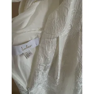 Lulus Arabella White Jacquard Basque Waist Maxi Dress Size Large Bridal Wedding thumbnail 6