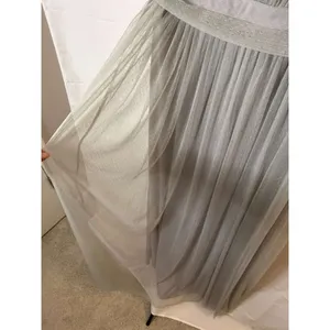 NWT Lulus How Charming Light Grey Swiss Dot Sheer Overlay Maxi Dress sz. 1X thumbnail 10