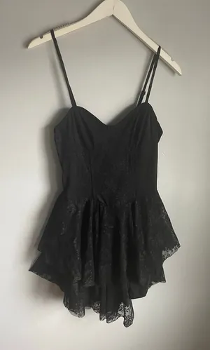 Cider Black Whimsigoth Mini‎ Dress Bustier Lingerie Coquette Vamp size Small NWT thumbnail 1
