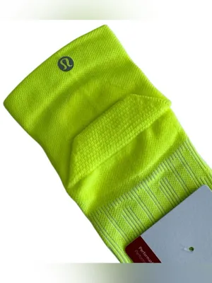 Lululemon Power Stride Ankle Sock Highlight Yellow Medium thumbnail 6