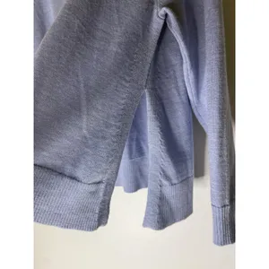 Eileen Fisher Italian Yarn Periwinkle Blue Crewneck Sweater M Side Slits Raglan thumbnail 4