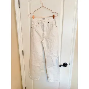 Reformation‎ Jeans Women 26 White High Rise Straight Leg Distressed Knee Denim thumbnail 4