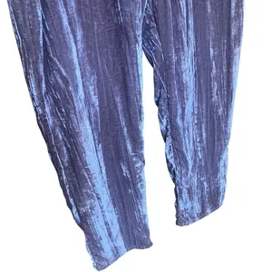 Tina Jo Anthropologie Pink Velour Straight Leg Pants Small #778 thumbnail 7