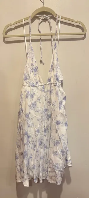 Garage Halter Dress White thumbnail 1