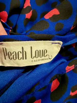 Peach Love California NWOT Cheetah print romper size medium thumbnail 4
