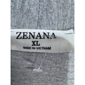 Zanana XL Women's Gray Ribbed Knit‎ Cardigan Top Cozy Lounge Casual Chic thumbnail 2