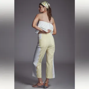 Anthropologie Maeve The Colette Embroidered Crop Wide-Leg Pants thumbnail 4