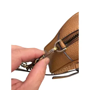 Michael Kors wms woven brown leather gold ware crossbody shoulder bag SKU 9907 thumbnail 2