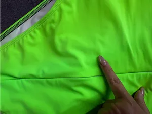 Black & Neon Green Colorblock One-Piece Swimsuit Size L thumbnail 7