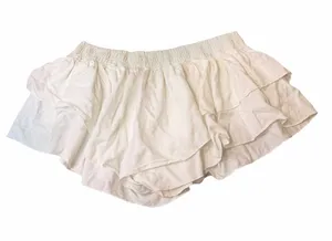 FP Movement Free People Prima Shorts White Ruffle Tiered Lyocell Size Small thumbnail 1