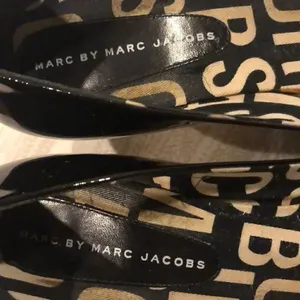 Marc by Marc Jacobs Black Patent Peep Toe Heels, Size 40 thumbnail 3
