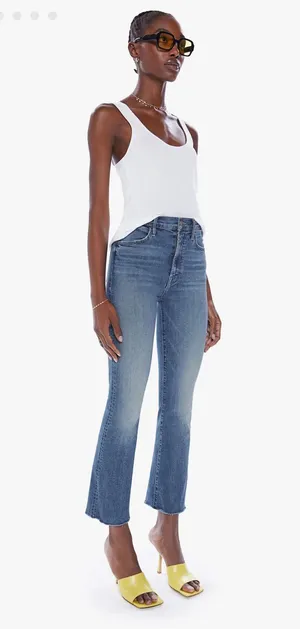 Mother Jeans The Hustler Ankle Fray thumbnail 1