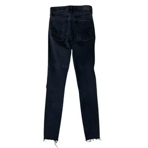 American Eagle Gray‎ Super Hi Rise Jegging 6 X-Long Distressed Raw Hem Stretch thumbnail 5