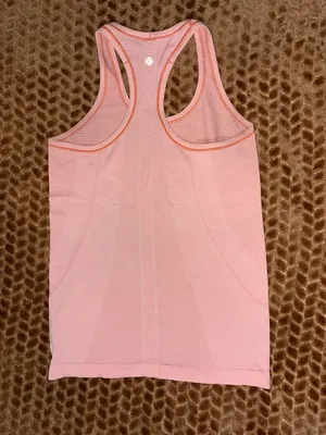 Lululemon Swiftly Tech Racerback Tank Coral Pink Anti-Stink Seamless Run Top 6 thumbnail 10