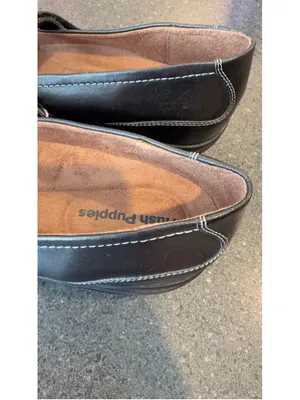Hush Puppies Black Mary Jane Flats 9.5 with White Stitching thumbnail 10
