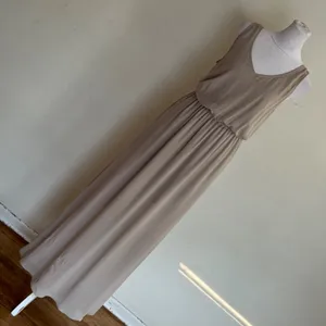 Show Me Your Mumu Heather Maxi Dress Taupe Tan V-Neck Bridesmaid Gown Medium thumbnail 5
