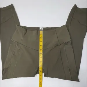 LULULEMON All The Right Places Crop II Leggings Women‎ Sz 8 Sage Active Workout thumbnail 2