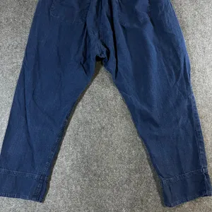 Anthropologie Pilcro Indigo Blue Linen Blend Drawstring Jogger Pants XS Boho thumbnail 13