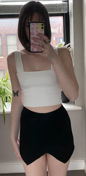 Boohoo Black Envelope Skort thumbnail 1