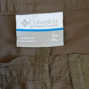 Columbia Womens Brown Button Front Cargo Hiking Pants with Pockets Size 6 thumbnail 8