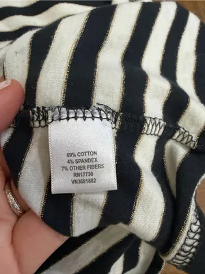 Alice Temperley for Target Striped Long Sleeve Top Black White Scoop Neck M thumbnail 4
