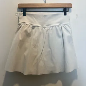 SPANX- Contour Rib Front Slit Skort White Size M thumbnail 5