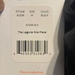 Andie The Laguna One Piece Swimsuit Black size M NWT‎ thumbnail 6