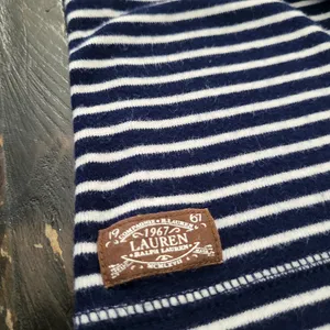 Lauren Ralph Lauren Striped Long Sleeve Shirt With Logo Size Medium thumbnail 2