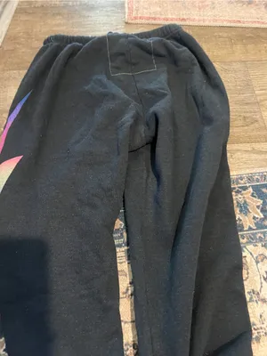 Aviator nation Black Sweatpants with Colorful Gradient Lightning Detail thumbnail 12