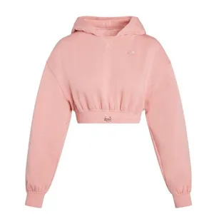 For Love and Lemons X Victoria Secret Josie Cropped Hoodie Sweatshirt Pink S thumbnail 5