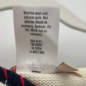 Vintage Womens XL USA Americana Patriotic Cardigan Sweater Cotton Stars Olympics thumbnail 5
