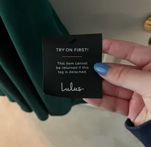 Lulus Wonder Whirl Dark Green Twist Back Skater Dress thumbnail 5