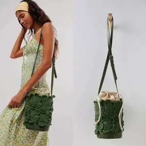Free People Best In Show Bucket Bag in Hunter Green NWOT $108 thumbnail 12