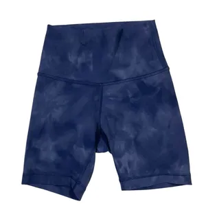 Lululemon Blue Tie Dye High Rise Biker Shorts Yoga Gym Athleisure 2 thumbnail 1