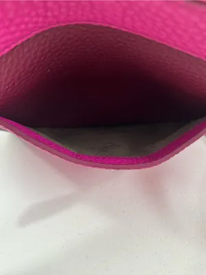 Cole Haan Pebbled Two-Tone Pink Leather Expandable Crossbody Bag thumbnail 6