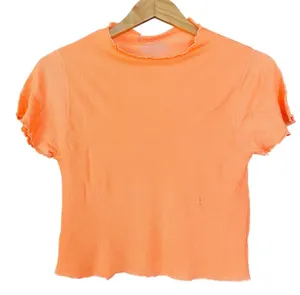 Free People Movement Madeline Crop Tee Shirt Orange Size Medium/Large FLAW thumbnail 1