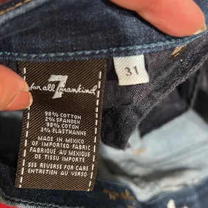 7 for all man kind women’s size 31 skinny blue jeans thumbnail 6