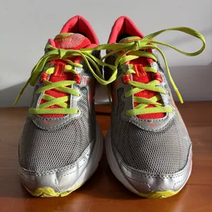 Saucony Womens Running Shoes Grey Coral Neon Yellow Mesh Sneakers 15168-1 Size 9 thumbnail 4
