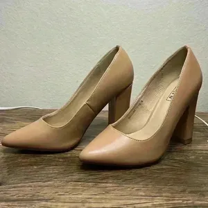 IDIFU 4in chunky block heel pump Tan Size 6 thumbnail 6