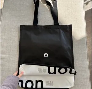 Large Black Lululemon Tote Bag thumbnail 3