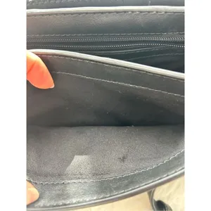 Michael Kors Cary Leather Saddle Crossbody bag Magnetic flap closure bag black h thumbnail 5