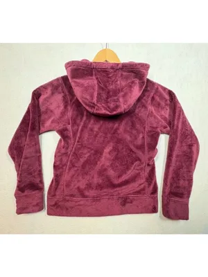 Patagonia Womens Plush Synchilla Hoody 20954 Burgundy Full Zip Hooded Size Small thumbnail 2