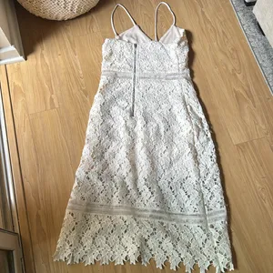Endless Rose White Spaghetti Strap Midi Dress thumbnail 4