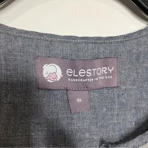 Elestory 100% cotton peasant dress floral pattern‎ size XL thumbnail 2