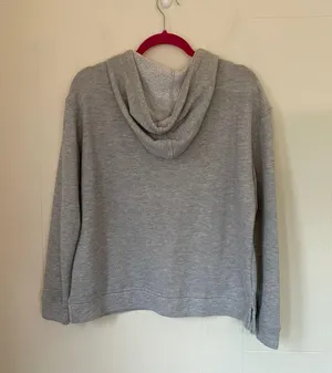 O’neill hooded sweatshirt embroidered flowers grey hoodie Women’s size M thumbnail 4