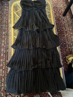 Lulu's Black Strapless Tiered Dress thumbnail 1