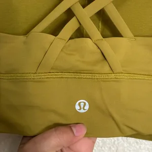 Lululemon Energy Bra Luxtreme sports bra Size 6 mustard yellow color thumbnail 5