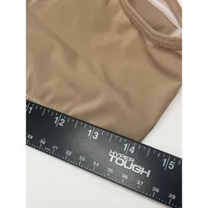 Wireless Bralette Women M Nude Scalloped Front Closure VNeck Comfort Stretch thumbnail 6